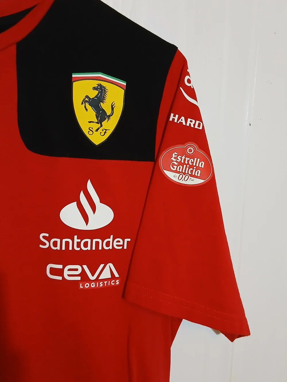 Puma Red and Black Ferrari Team Short Sleeve Shirt - Picture 3 of 10